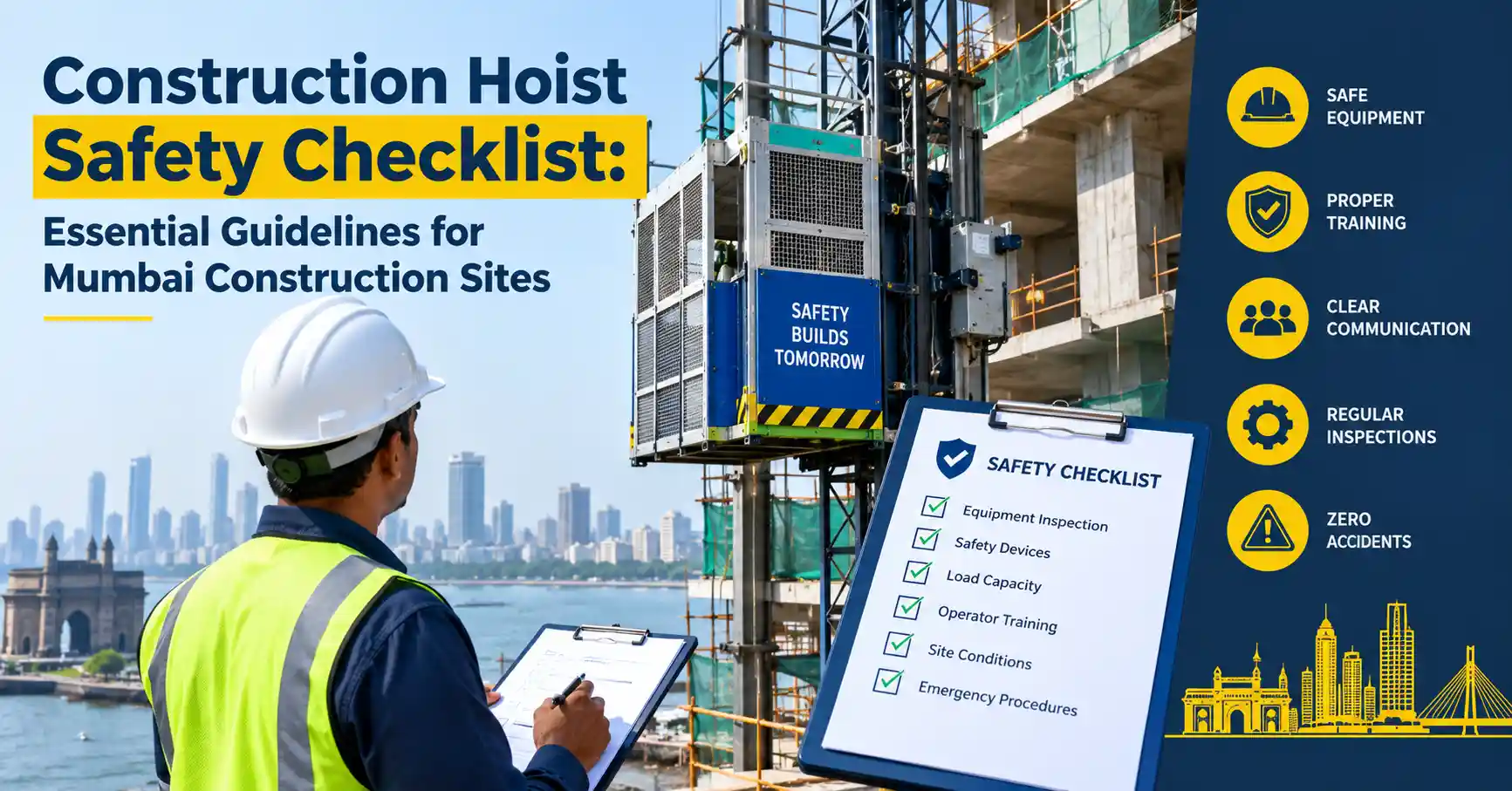 Construction Hoist Safety Checklist: Essential Guidelines for Mumbai Construction Sites